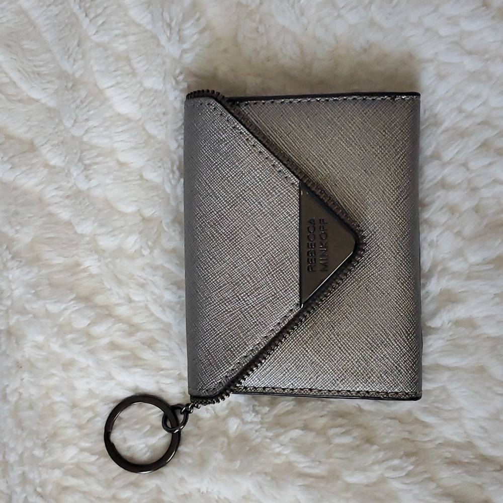 Rebecca Minkoff Metallic Grey Wallet